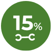 15% desconto